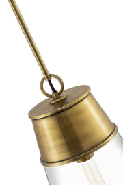 Wentworth 1 Light 11.5" Pendant in Rubbed Brass