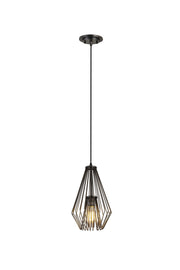 Quintus 1 Light 9.25" Pendant in Plated Bronze