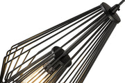 Quintus 1 Light 9.25" Pendant in Matte Black