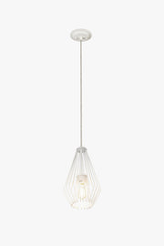 Quintus 1 Light 9.25" Pendant in Gloss White