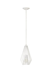 Quintus 1 Light 9.25" Pendant in Gloss White