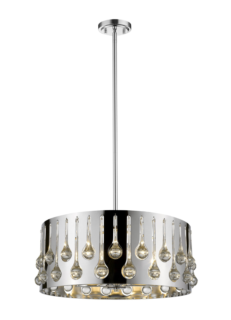 Oberon 5 Light 21" Pendant in Chrome