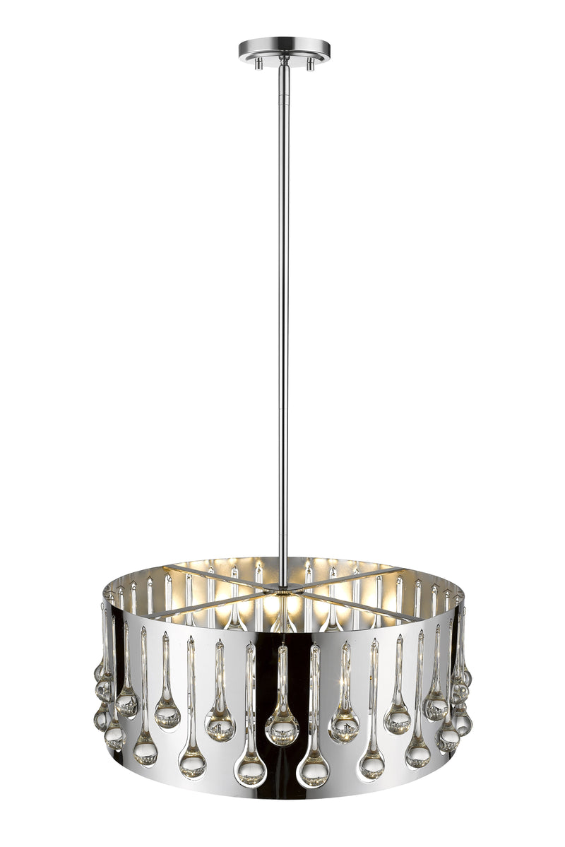 Oberon 5 Light 21" Pendant in Chrome
