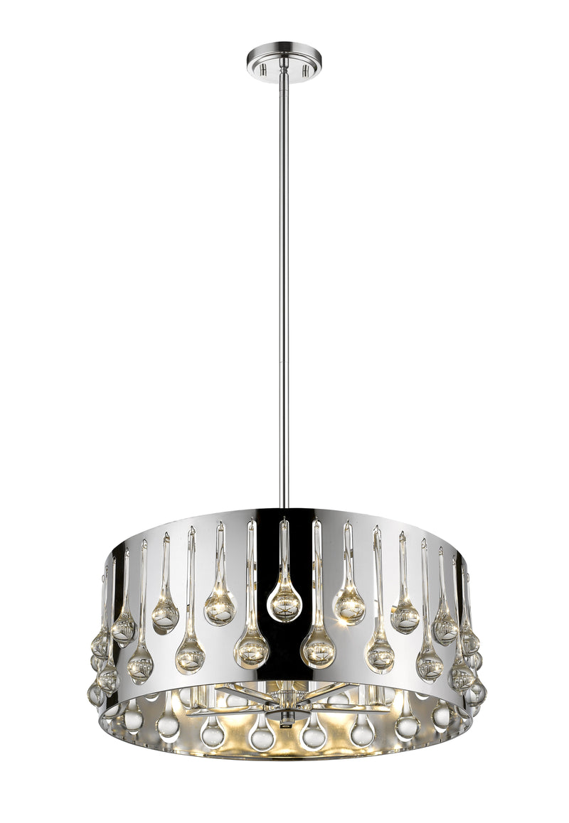 Oberon 5 Light 21" Pendant in Chrome