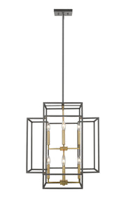 Titania 8 Light 22" Chandelier in Bronze + Olde Brass