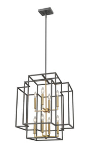 Titania 8 Light 22" Chandelier in Bronze + Olde Brass
