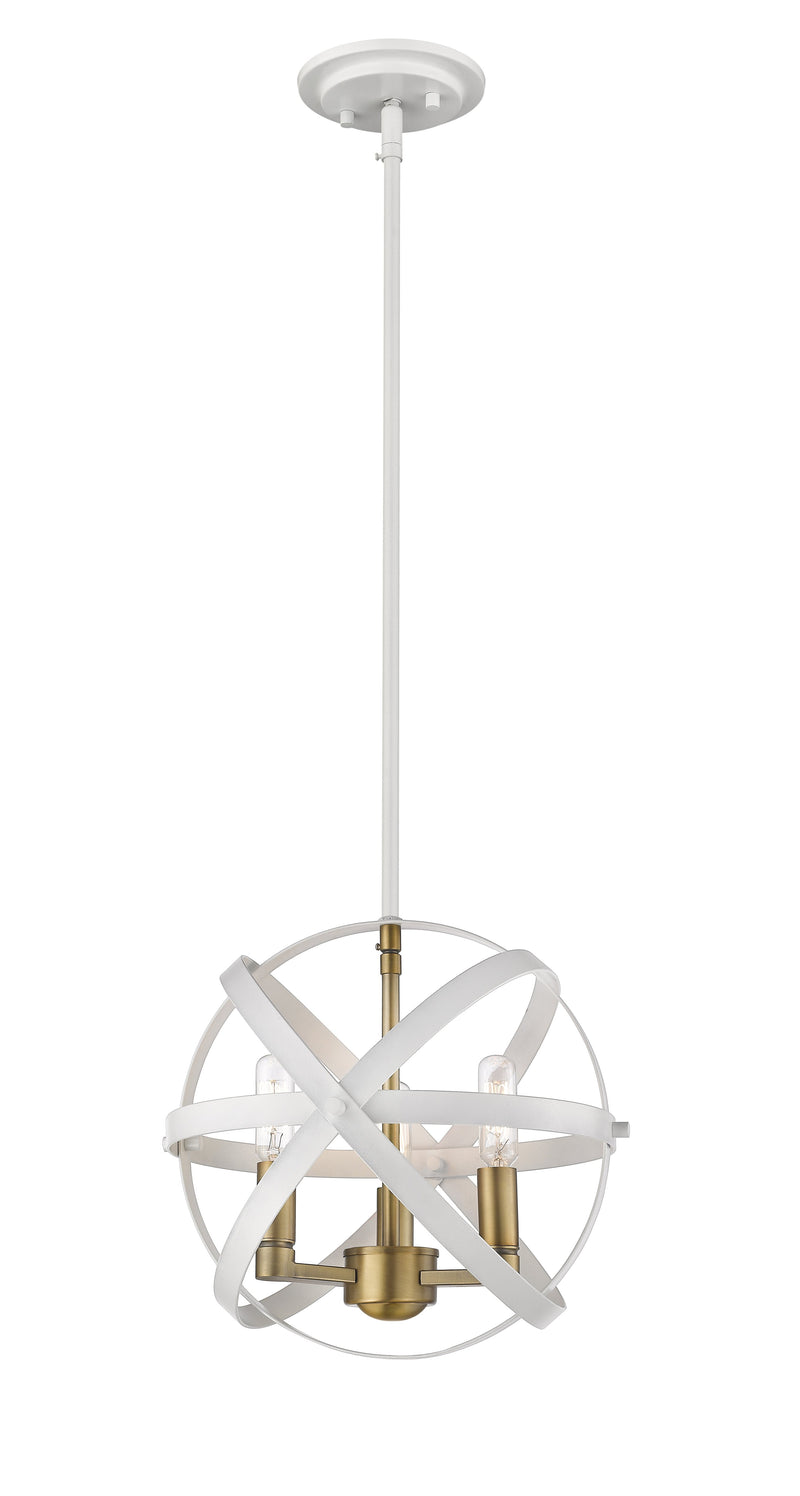 Cavallo 5 Light 18" Chandelier in Hammered Black + Chrome