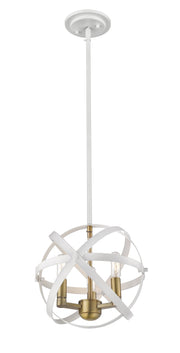 Cavallo 5 Light 18" Chandelier in Hammered Black + Chrome