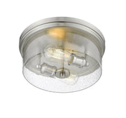 Bohin 2 Light 13" Flush Mount in Brushed Nickel