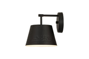 Maddox 1 Light 8" Wall Sconce in Matte Black