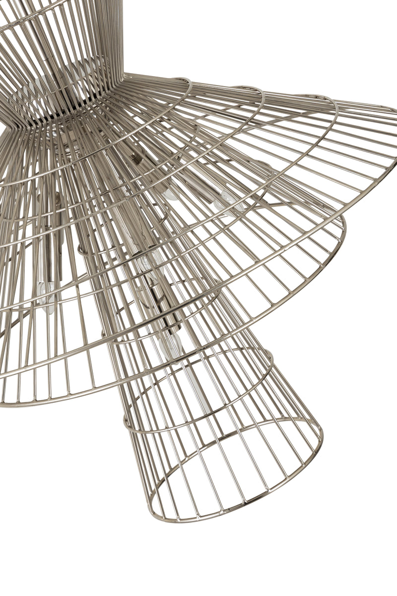 Alito 6 Light 25" Pendant in Polished Nickel