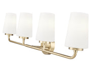 Montford 4 Light 32" Vanity in Modern Gold