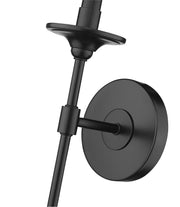 Emily 1 Light 5.5" Wall Sconce, 26" Tall in Matte Black