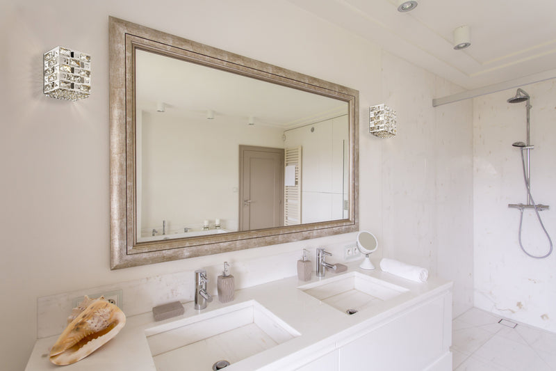 Aludra 1 Light 8" Wall Sconce in Integrated LED in a room setting