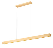 Hudson 1 Light 72" Linear Pendant in Gold