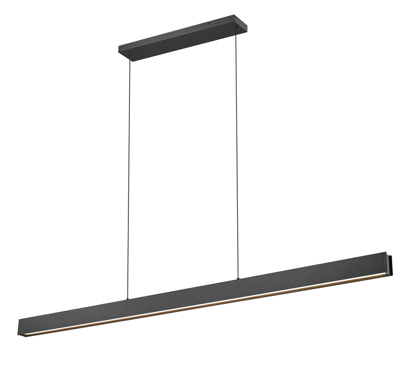 Hudson 1 Light 72" Linear Pendant in Matte Black