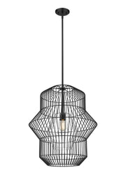 Orsay 1 Light 24" Pendant in Matte Black