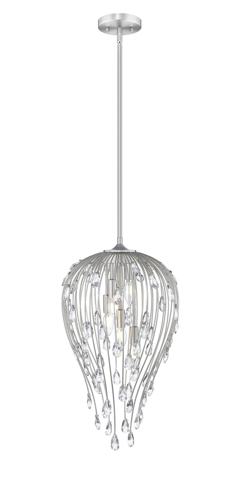 Gabriella 5 Light 15" Pendant in Brushed Nickel