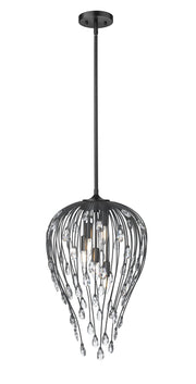 Gabriella 5 Light 15" Pendant in Matte Black