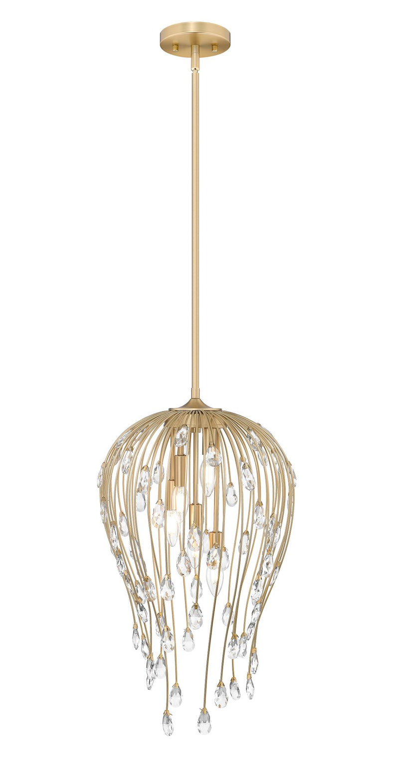Gabriella 5 Light 15" Pendant in Modern Gold