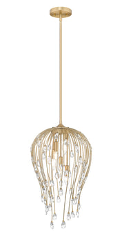 Gabriella 5 Light 15" Pendant in Modern Gold