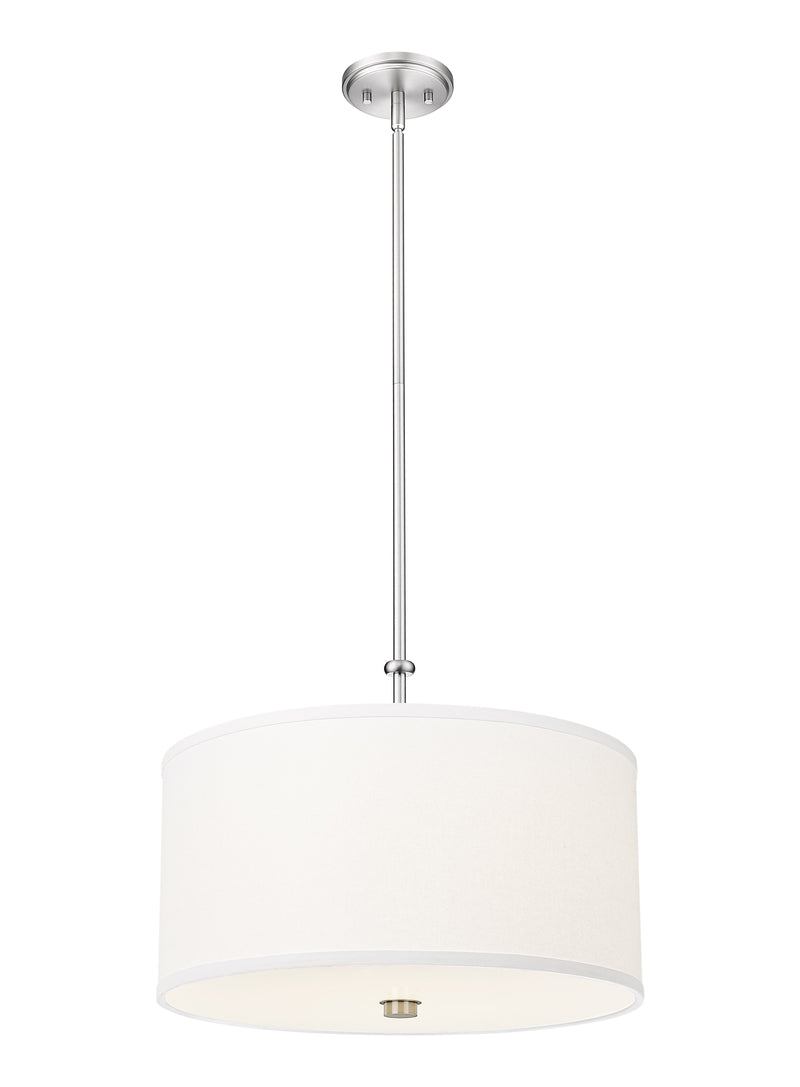 Linden 1 Light 18" Pendant in Brushed Nickel