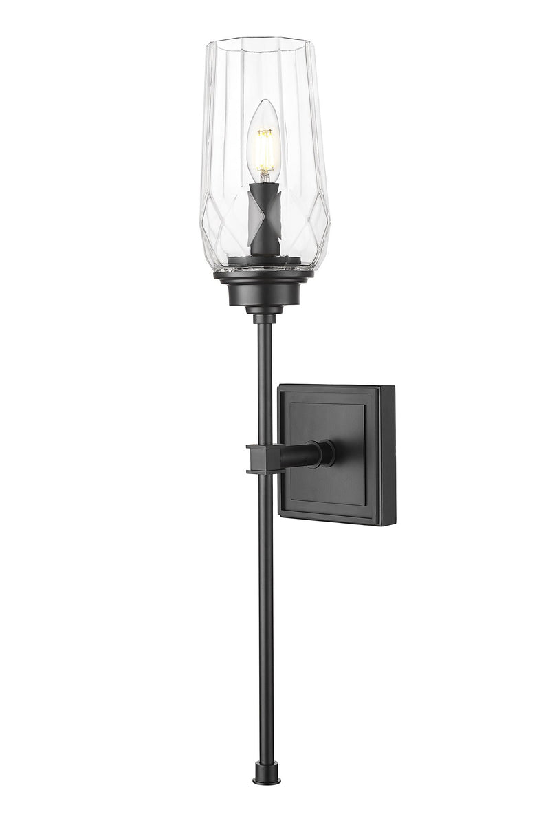 Cosmo 1 Light 5" Wall Sconce in Matte Black