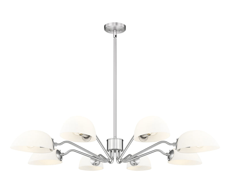 Breton 8 Light 46" Chandelier in Brushed Nickel