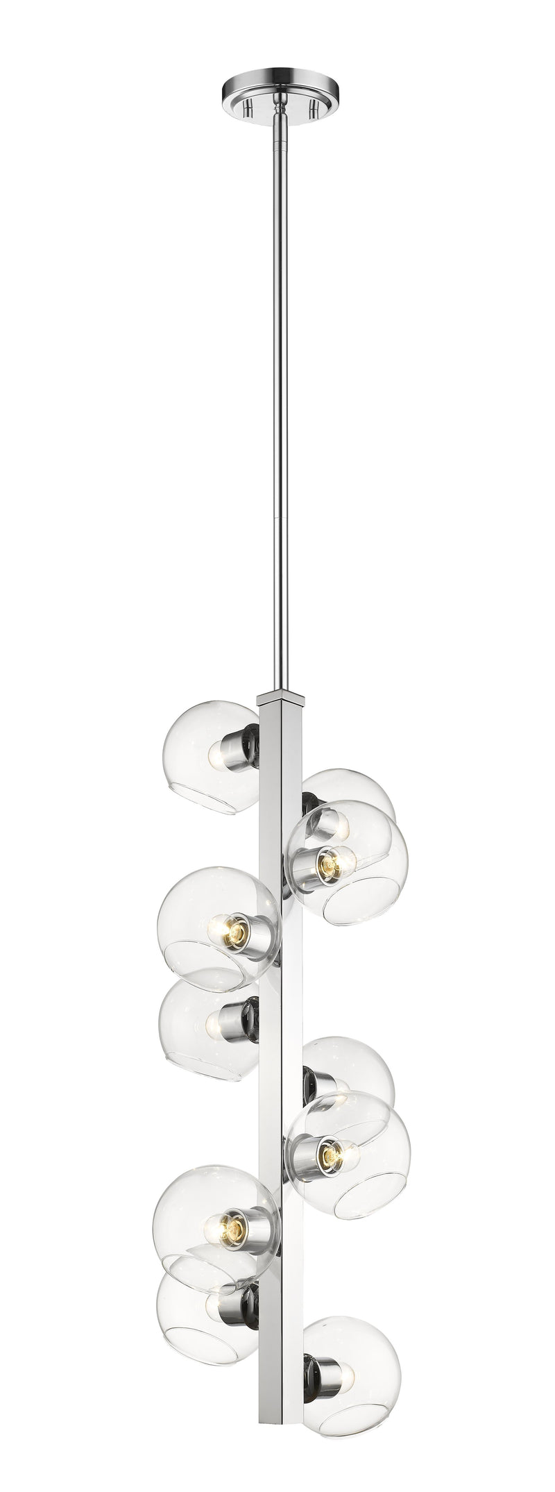 Marquee 10 Light 14" Pendant in Chrome