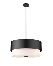 Counterpoint 3 Light 18" Pendant in Matte Black