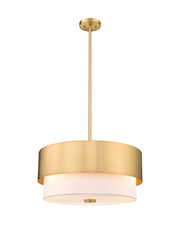 Counterpoint 3 Light 18" Pendant in Modern Gold