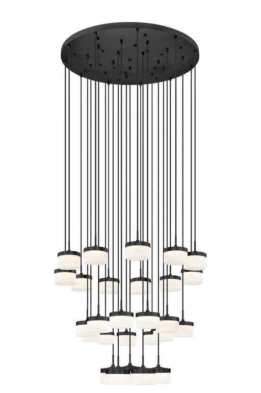 Renaud 27 Light 40.75" Pendant in Matte Black