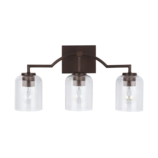 Carter Three Light Vanity in Bronze