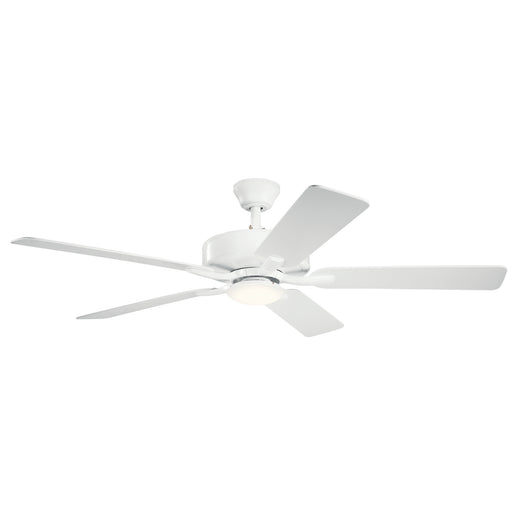 Basics Pro 52" Designer Ceiling Fan in Matte White from Kichler Lighting, item number 330019MWH
