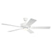 Basics Pro 52" Designer Ceiling Fan in Matte White from Kichler Lighting, item number 330019MWH