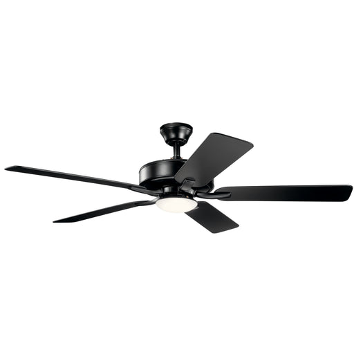 Basics Pro 52" Designer Ceiling Fan in Satin Black from Kichler Lighting, item number 330019SBK