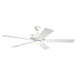 Basics Pro 52" Designer Ceiling Fan in White from Kichler Lighting, item number 330019WH