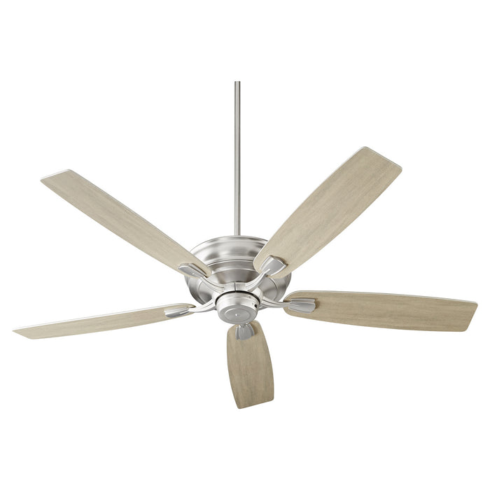 Gamble Traditional Ceiling Fan in Satin Nickel