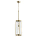 Transitional Pendant in Aged Brass - Lamps Expo