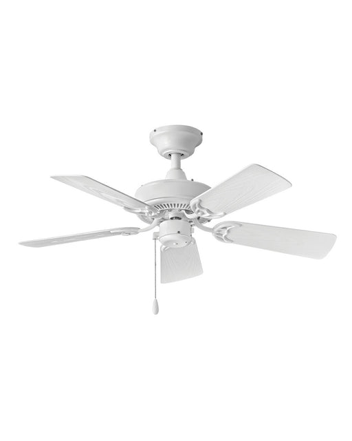 Cabana 36" Ceiling Fan in Appliance White from Hinkley Lighting, item number 901836FAW-NWA