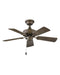 Cabana 36" Ceiling Fan in Metallic Matte Bronze from Hinkley Lighting, item number 901836FMM-NWA