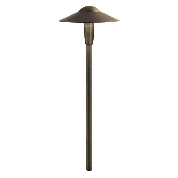 Large Dome LED Path Light in Centennial Brass