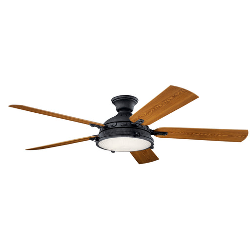 Hatteras Bay 60" LED Ceiling Fan in Distressed Black from Kichler Lighting, item number 310017DBK