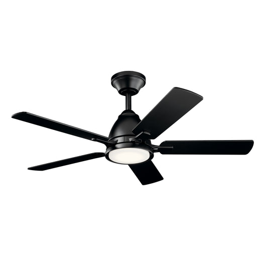 Arvada 44" LED Ceiling Fan in Satin Black from Kichler Lighting, item number 330090SBK
