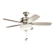 Terra Select 52" LED Ceiling Fan in Brushed Nickel from Kichler Lighting, item number 330347NI