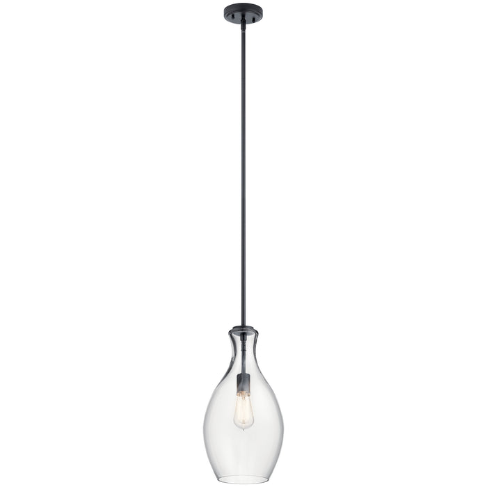 Everly Mini Pendant 1-Light in Black