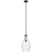 Everly Mini Pendant 1-Light in Black