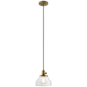 Avery Mini Pendant 1-Light in Natural Brass