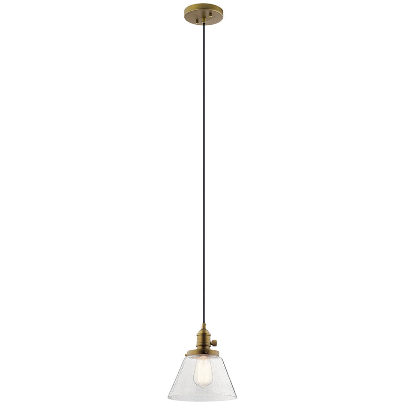 Avery Pendant 1-Light in Natural Brass