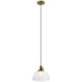 Avery Mini Pendant 1-Light in Natural Brass